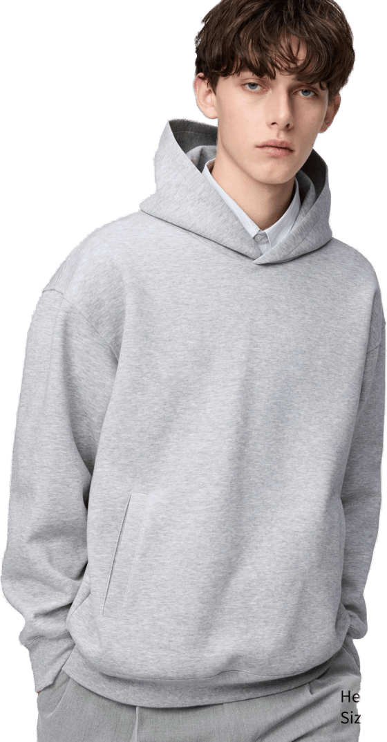 C Sweat Oversized Pullover Hoodie by Uniqlo